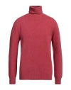 Altea Man Turtleneck Coral Size S Virgin Wool In Red