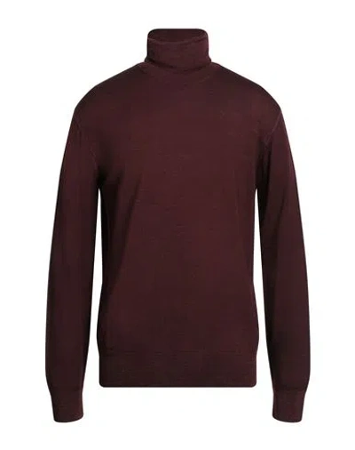 Altea Man Turtleneck Dark Brown Size L Virgin Wool