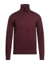 Altea Man Turtleneck Deep Purple Size L Virgin Wool