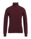 Altea Man Turtleneck Deep Purple Size M Virgin Wool In Brown
