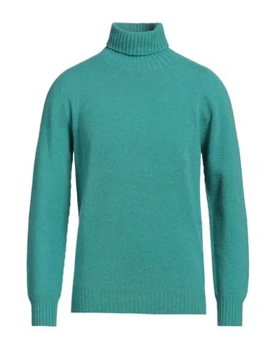 Altea Man Turtleneck Emerald Green Size L Virgin Wool