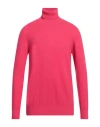 Altea Man Turtleneck Fuchsia Size L Virgin Wool In Pink