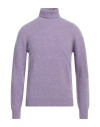 Altea Man Turtleneck Lilac Size M Virgin Wool In Purple