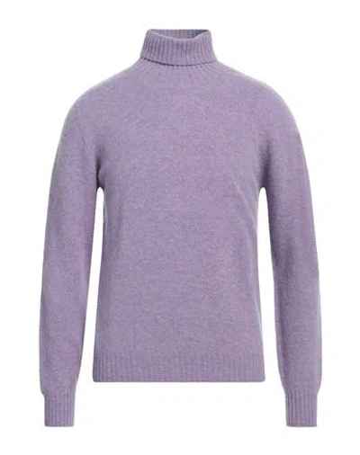 Altea Man Turtleneck Lilac Size M Virgin Wool In Purple