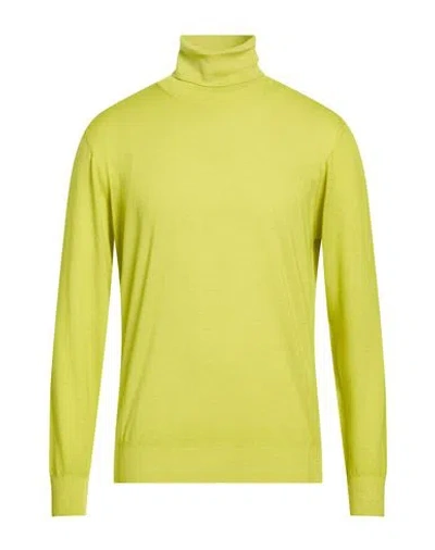 Altea Man Turtleneck Lime Green Size L Virgin Wool