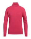 Altea Man Turtleneck Magenta Size L Virgin Wool, Cashmere In Magenta