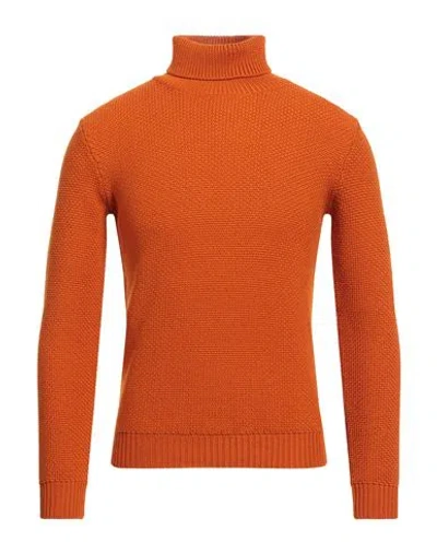 Altea Man Turtleneck Mandarin Size Xs Virgin Wool In Mandarin