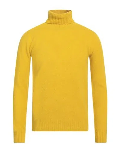 Altea Man Turtleneck Marigold Size L Virgin Wool In Yellow