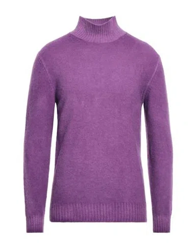 Altea Man Turtleneck Mauve Size Xs Wool In Purple