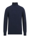 Altea Man Turtleneck Midnight Blue Size M Virgin Wool, Cashmere
