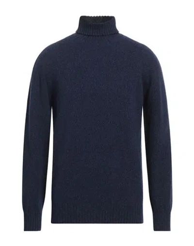 Altea Man Turtleneck Midnight Blue Size M Virgin Wool, Cashmere