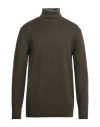 Altea Man Turtleneck Military Green Size L Virgin Wool