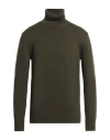 Altea Man Turtleneck Military Green Size M Virgin Wool