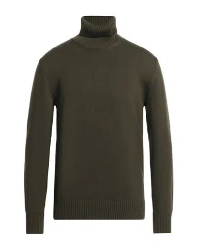 Altea Man Turtleneck Military Green Size M Virgin Wool