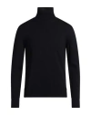 Altea Man Turtleneck Navy Size M Virgin Wool In Blue