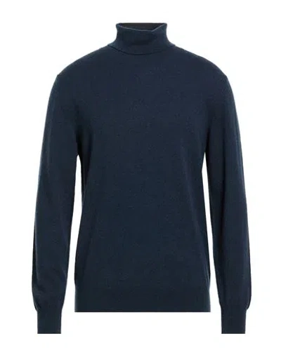 Altea Man Turtleneck Navy Size Xxxl Cashmere In Blue