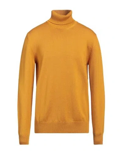 Altea Man Turtleneck Ocher Size Xxl Virgin Wool In Yellow