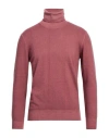 Altea Man Turtleneck Pastel Pink Size L Virgin Wool