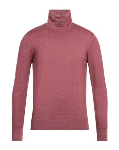 Altea Man Turtleneck Pastel Pink Size L Virgin Wool