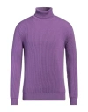 Altea Man Turtleneck Purple Size M Virgin Wool