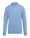 Altea Man Turtleneck Sky Blue Size Xxl Virgin Wool, Cashmere