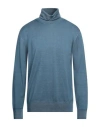 Altea Man Turtleneck Slate Blue Size Xxl Virgin Wool In Blue