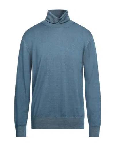 ALTEA ALTEA MAN TURTLENECK SLATE BLUE SIZE XXL VIRGIN WOOL