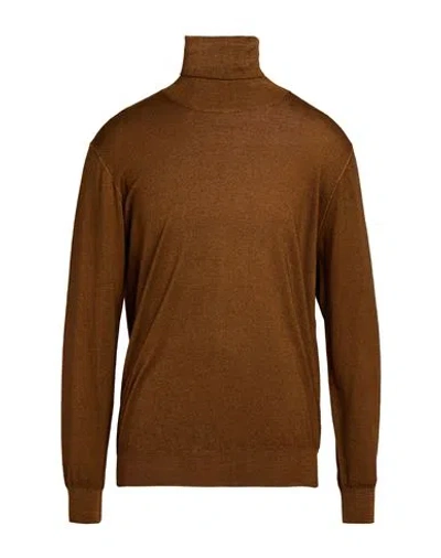 Altea Man Turtleneck Tan Size L Virgin Wool In Brown