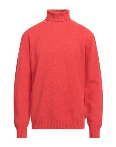 Altea Man Turtleneck Tomato Red Size Xxl Virgin Wool