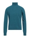 Altea Man Turtleneck Turquoise Size S Virgin Wool In Blue
