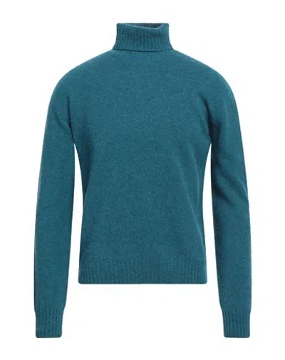 Altea Man Turtleneck Turquoise Size S Virgin Wool In Blue