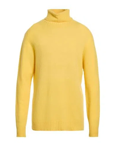 Altea Man Turtleneck Yellow Size Xxl Virgin Wool, Cashmere
