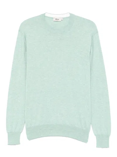 Altea Mélange-effect Sweater In Green