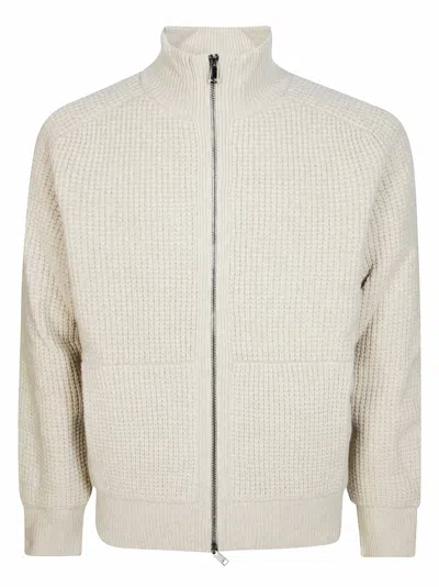 Altea Men's Full-zip Lined Jacket Sweater In Neutral