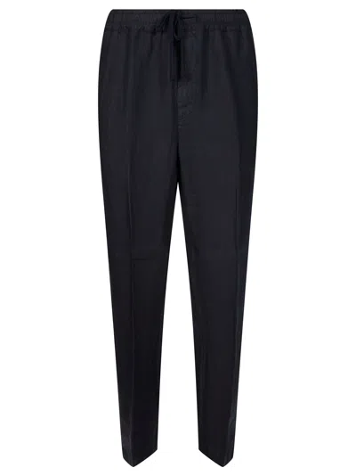 Altea Pantalone Mattia Drawstring Trousers In Black