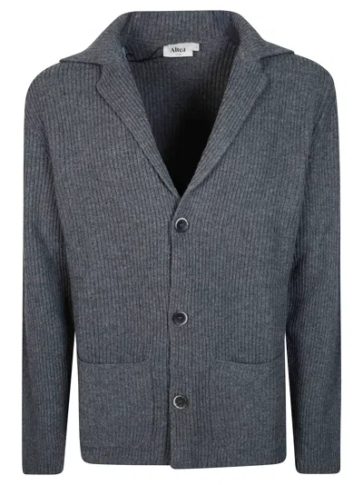 Altea Men's Rib-knit Jacket Sweater In Blue