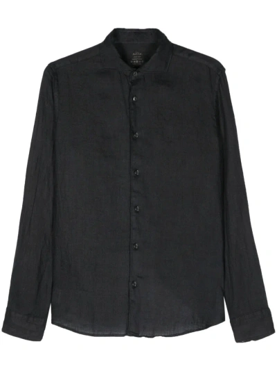 Altea Mercer Linen Shirt In Blue