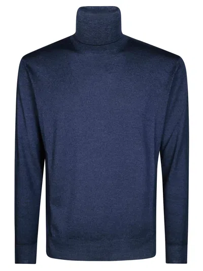 Altea Dolcevita Merino Rasata Roll-neck Wool Sweater In Multi