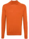 Altea Mock-neck Wool Sweater In Yellow