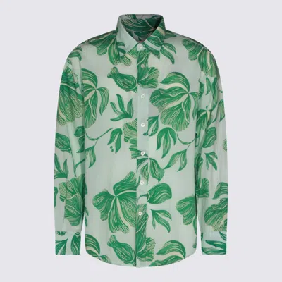 Altea Floral-print Shirt In Green