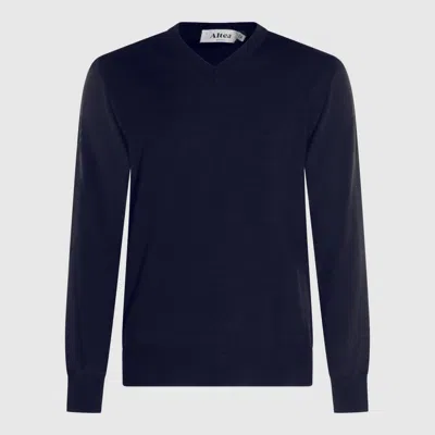 ALTEA NAVY WOOL KNITWEAR