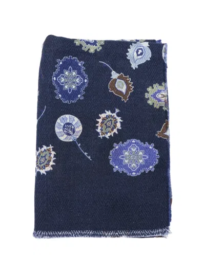 Altea Paisley-print Scarf In Burgundy