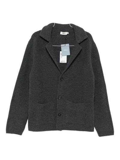 Altea Patch-pocket Buttoned Cardigan In Gray