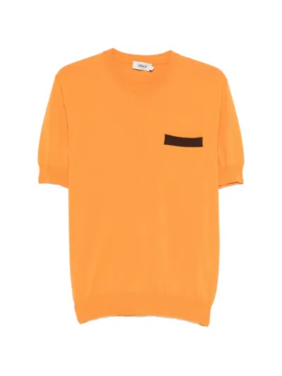 Altea Patch-pocket T-shirt In Orange
