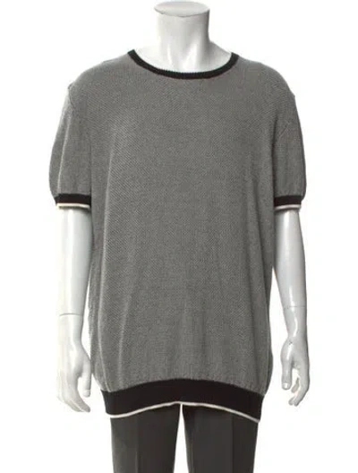 Pre-owned Altea Patterned Crew Neck T-shirt W/ Tags In Grey