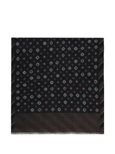 Altea Patterned Scarf In Black