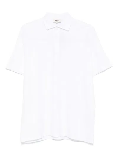 Altea Piqué Polo Shirt In Weiss