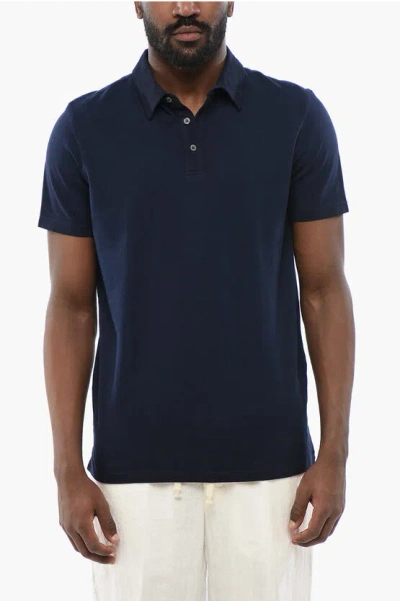 Altea Piquet Cotton Smith Polo In Blue