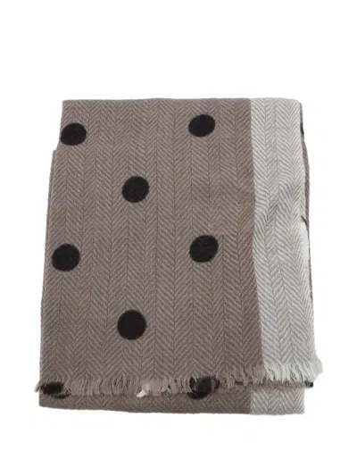 Altea Polka-dot Scarf In Brown