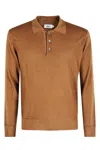 Altea Buttoned Polo Shirt In Brown